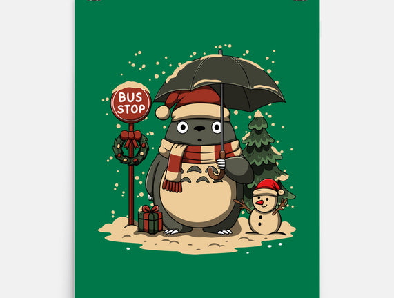 Totoro Winter Bus Stop