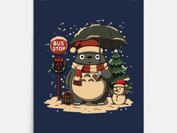 Totoro Winter Bus Stop