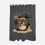 Totoro Winter Bus Stop-None-Polyester-Shower Curtain-JamesQJO