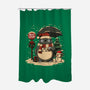 Totoro Winter Bus Stop-None-Polyester-Shower Curtain-JamesQJO