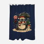 Totoro Winter Bus Stop-None-Polyester-Shower Curtain-JamesQJO