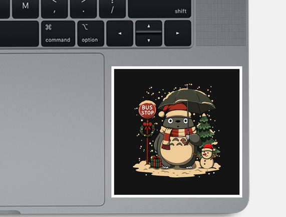 Totoro Winter Bus Stop