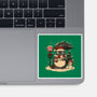 Totoro Winter Bus Stop-None-Glossy-Sticker-JamesQJO