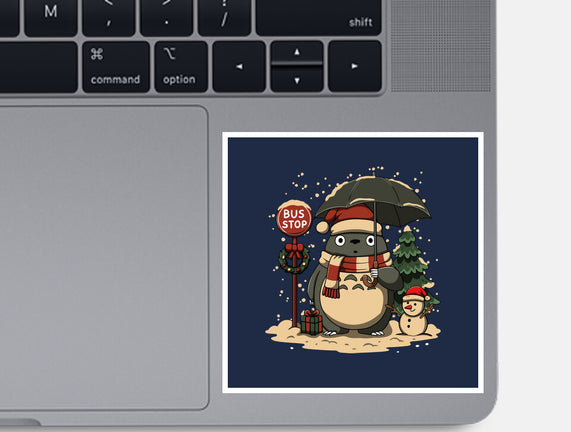 Totoro Winter Bus Stop