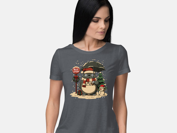 Totoro Winter Bus Stop