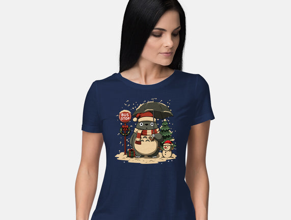 Totoro Winter Bus Stop