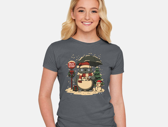 Totoro Winter Bus Stop