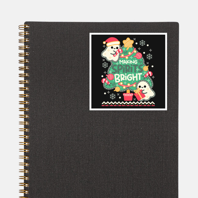 Making Cute Spirits Bright-None-Glossy-Sticker-NemiMakeit