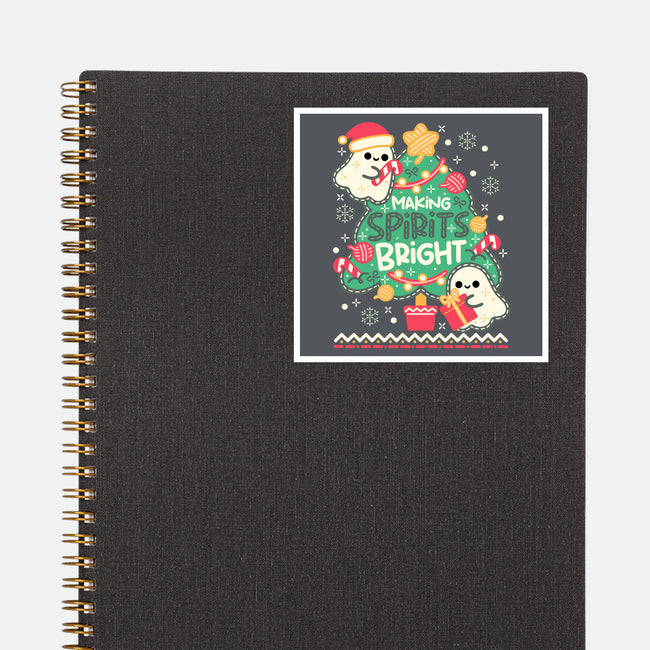 Making Cute Spirits Bright-None-Glossy-Sticker-NemiMakeit