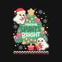 Making Cute Spirits Bright-Youth-Crew Neck-Sweatshirt-NemiMakeit