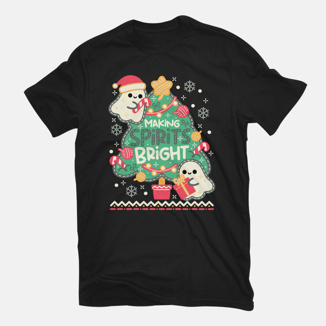 Making Cute Spirits Bright-Womens-Fitted-Tee-NemiMakeit