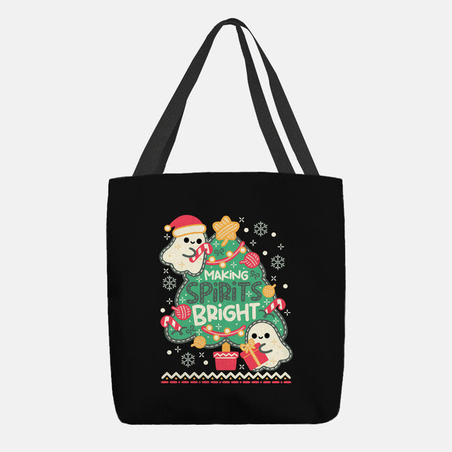 Making Cute Spirits Bright-None-Basic Tote-Bag-NemiMakeit