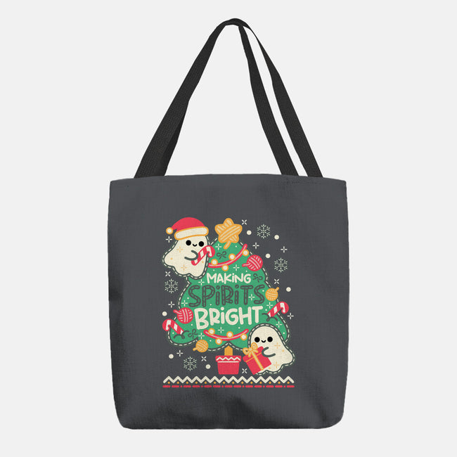 Making Cute Spirits Bright-None-Basic Tote-Bag-NemiMakeit