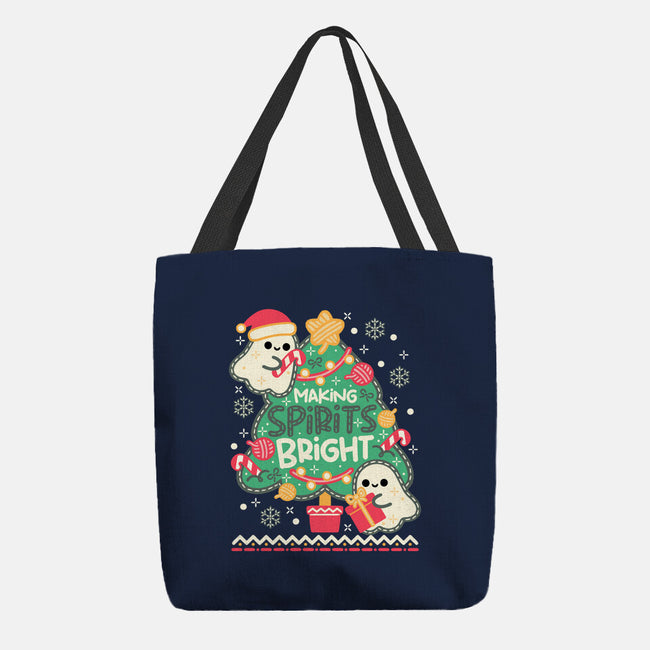 Making Cute Spirits Bright-None-Basic Tote-Bag-NemiMakeit