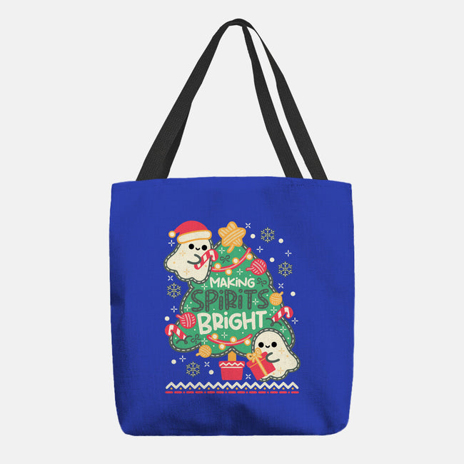 Making Cute Spirits Bright-None-Basic Tote-Bag-NemiMakeit
