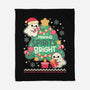 Making Cute Spirits Bright-None-Fleece-Blanket-NemiMakeit