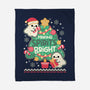 Making Cute Spirits Bright-None-Fleece-Blanket-NemiMakeit
