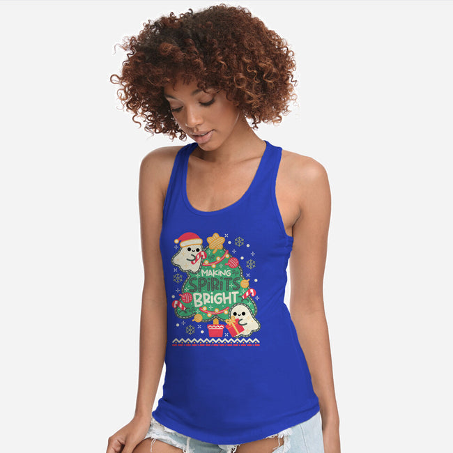 Making Cute Spirits Bright-Womens-Racerback-Tank-NemiMakeit