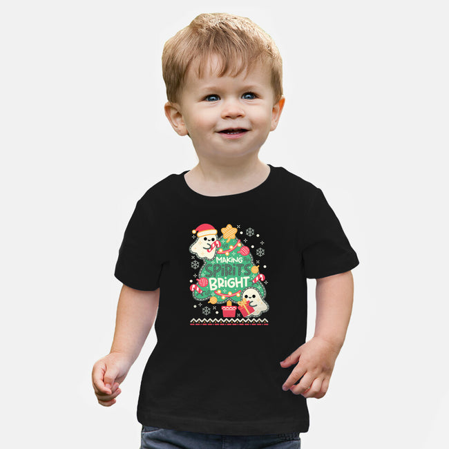 Making Cute Spirits Bright-Baby-Basic-Tee-NemiMakeit
