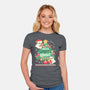 Making Cute Spirits Bright-Womens-Fitted-Tee-NemiMakeit