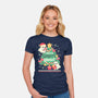 Making Cute Spirits Bright-Womens-Fitted-Tee-NemiMakeit