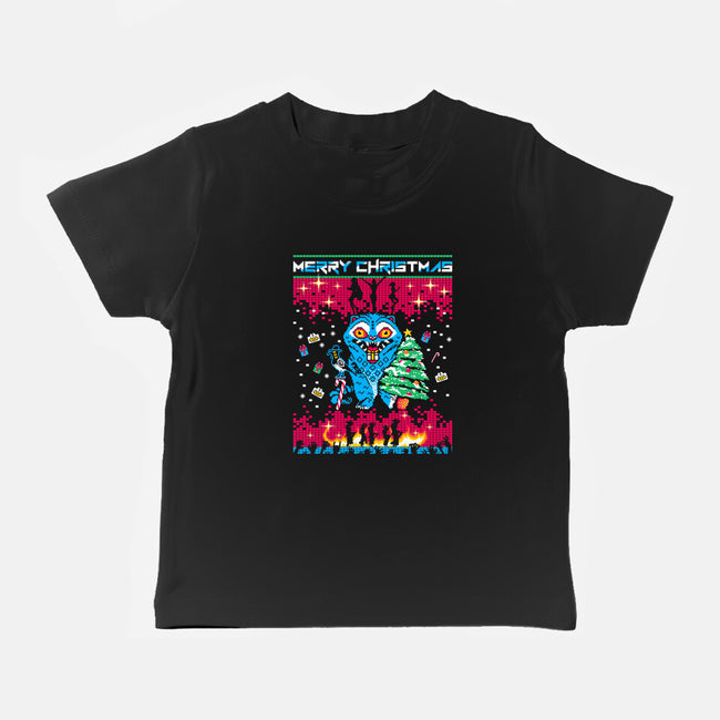 KPop Christmas-Baby-Basic-Tee-rocketman_art