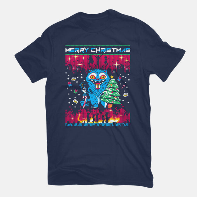 KPop Christmas-Womens-Fitted-Tee-rocketman_art