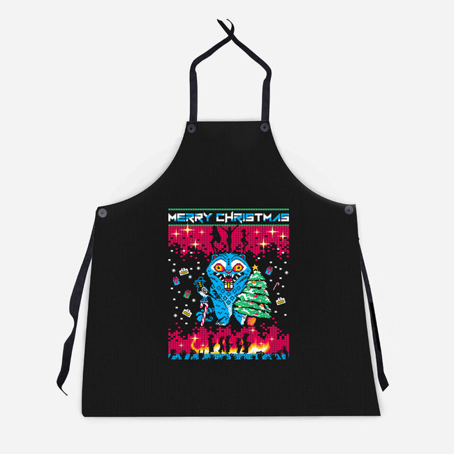 KPop Christmas-Unisex-Kitchen-Apron-rocketman_art