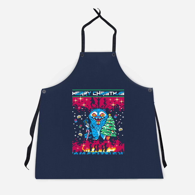 KPop Christmas-Unisex-Kitchen-Apron-rocketman_art