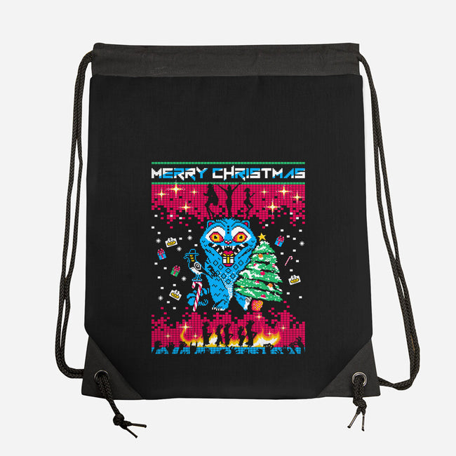 KPop Christmas-None-Drawstring-Bag-rocketman_art
