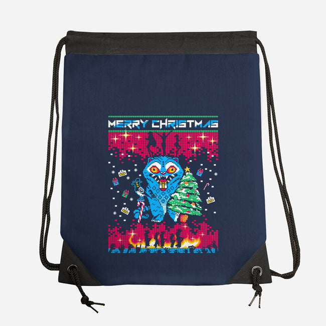 KPop Christmas-None-Drawstring-Bag-rocketman_art