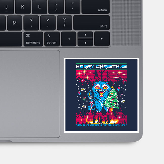 KPop Christmas-None-Glossy-Sticker-rocketman_art