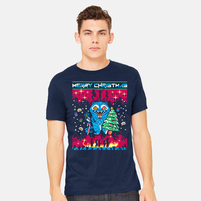 KPop Christmas-Mens-Heavyweight-Tee-rocketman_art