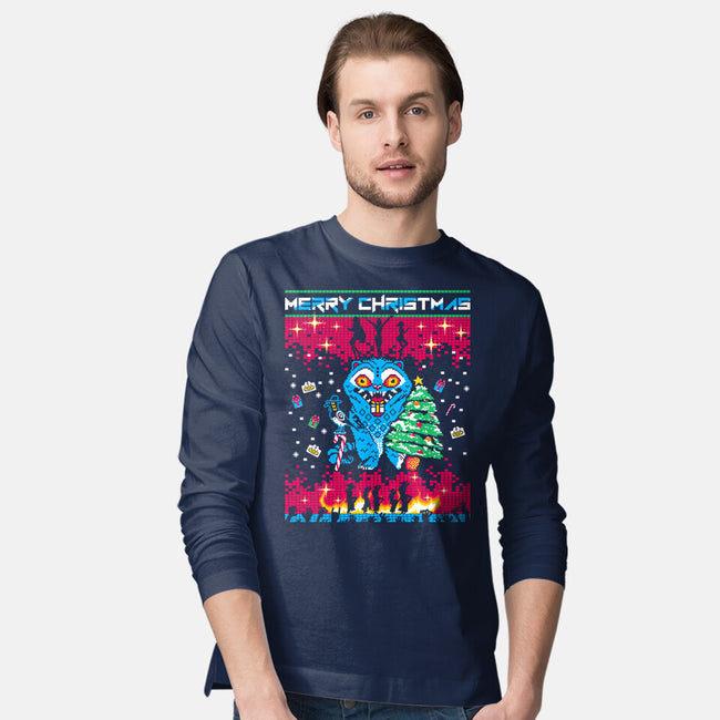 KPop Christmas-Mens-Long Sleeved-Tee-rocketman_art