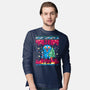 KPop Christmas-Mens-Long Sleeved-Tee-rocketman_art