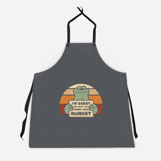 Hangry Monster-Unisex-Kitchen-Apron-retrodivision