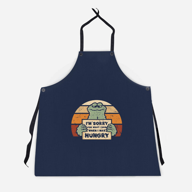 Hangry Monster-Unisex-Kitchen-Apron-retrodivision