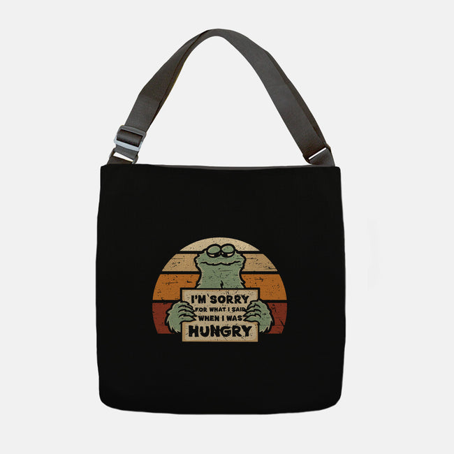 Hangry Monster-None-Adjustable Tote-Bag-retrodivision