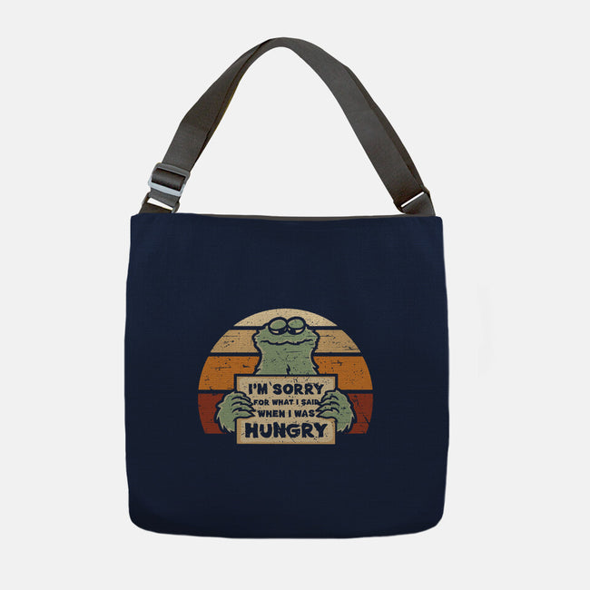 Hangry Monster-None-Adjustable Tote-Bag-retrodivision