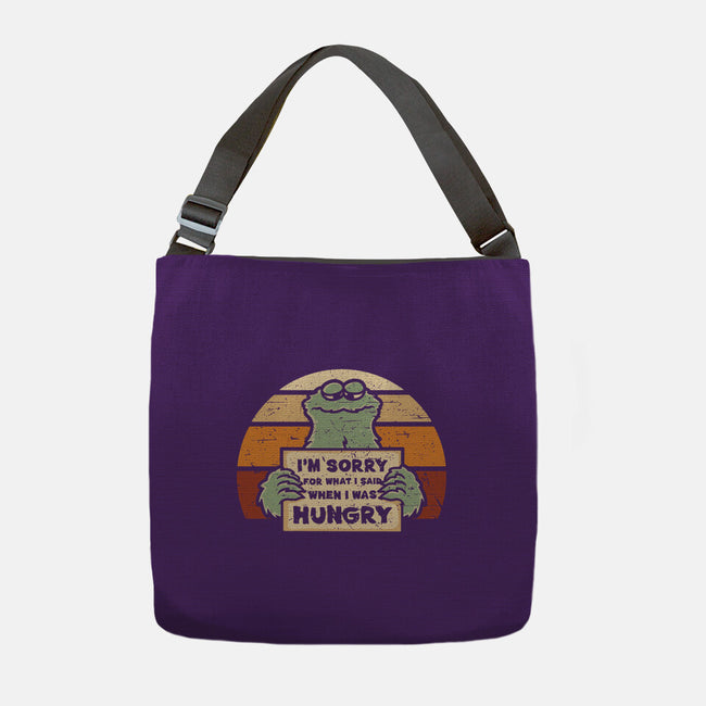 Hangry Monster-None-Adjustable Tote-Bag-retrodivision