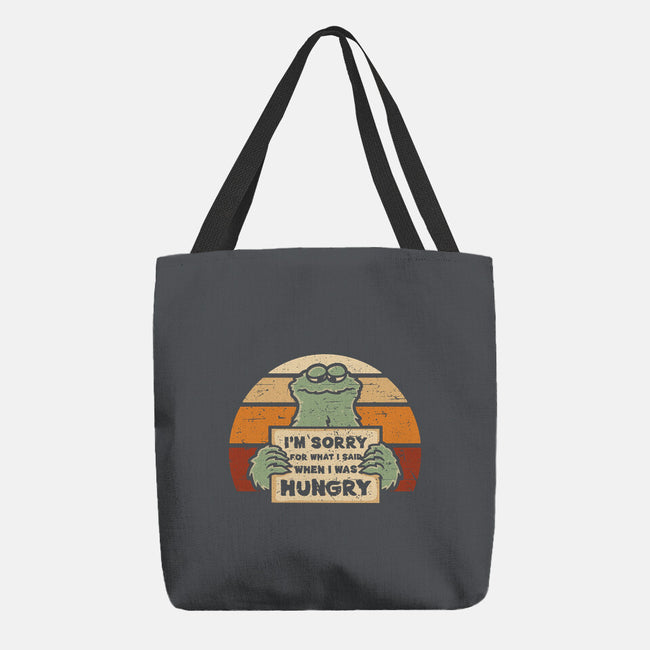 Hangry Monster-None-Basic Tote-Bag-retrodivision