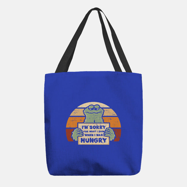 Hangry Monster-None-Basic Tote-Bag-retrodivision