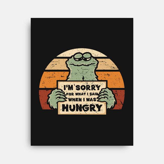 Hangry Monster-None-Stretched-Canvas-retrodivision