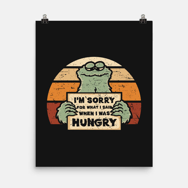 Hangry Monster-None-Matte-Poster-retrodivision