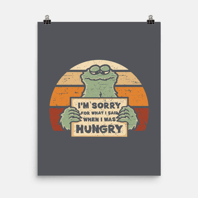 Hangry Monster-None-Matte-Poster-retrodivision