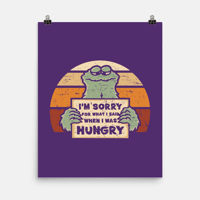 Hangry Monster-None-Matte-Poster-retrodivision