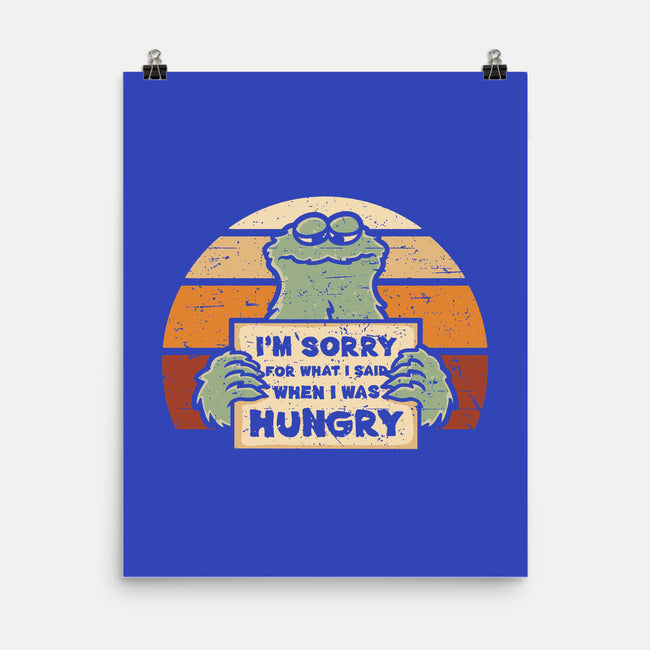 Hangry Monster-None-Matte-Poster-retrodivision