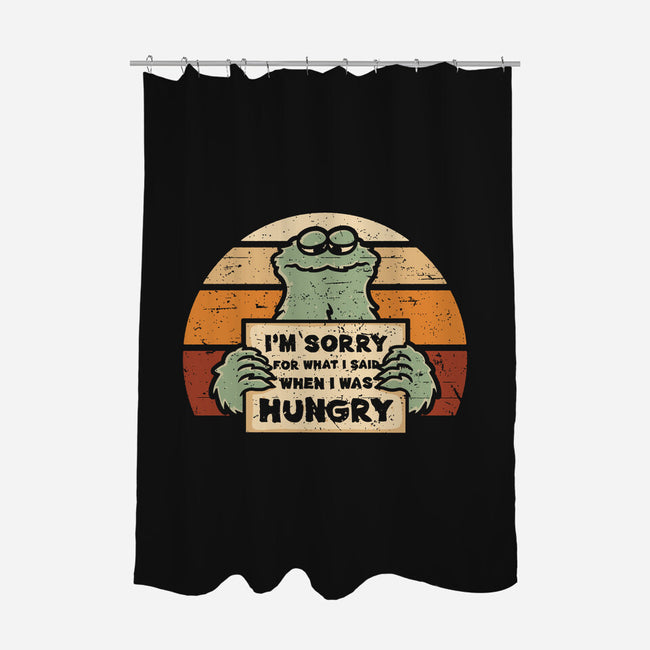Hangry Monster-None-Polyester-Shower Curtain-retrodivision