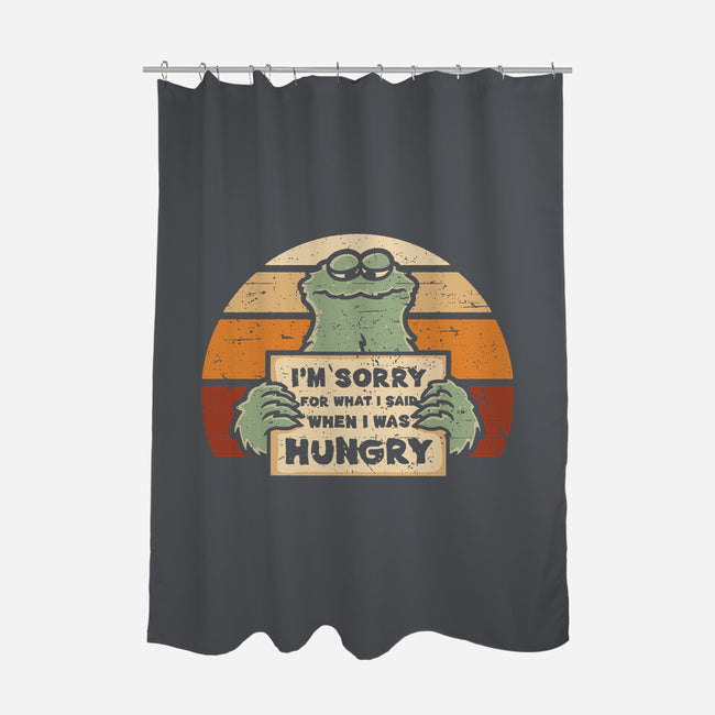 Hangry Monster-None-Polyester-Shower Curtain-retrodivision