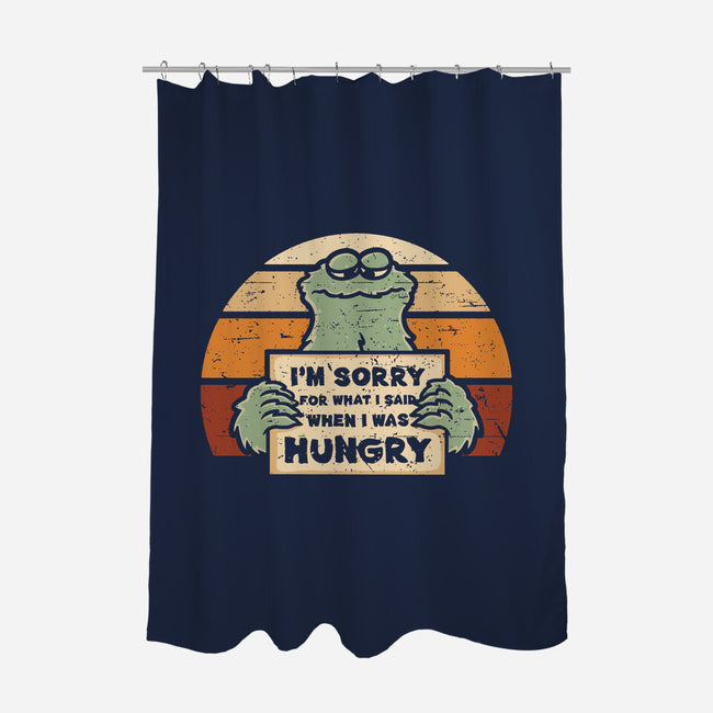 Hangry Monster-None-Polyester-Shower Curtain-retrodivision